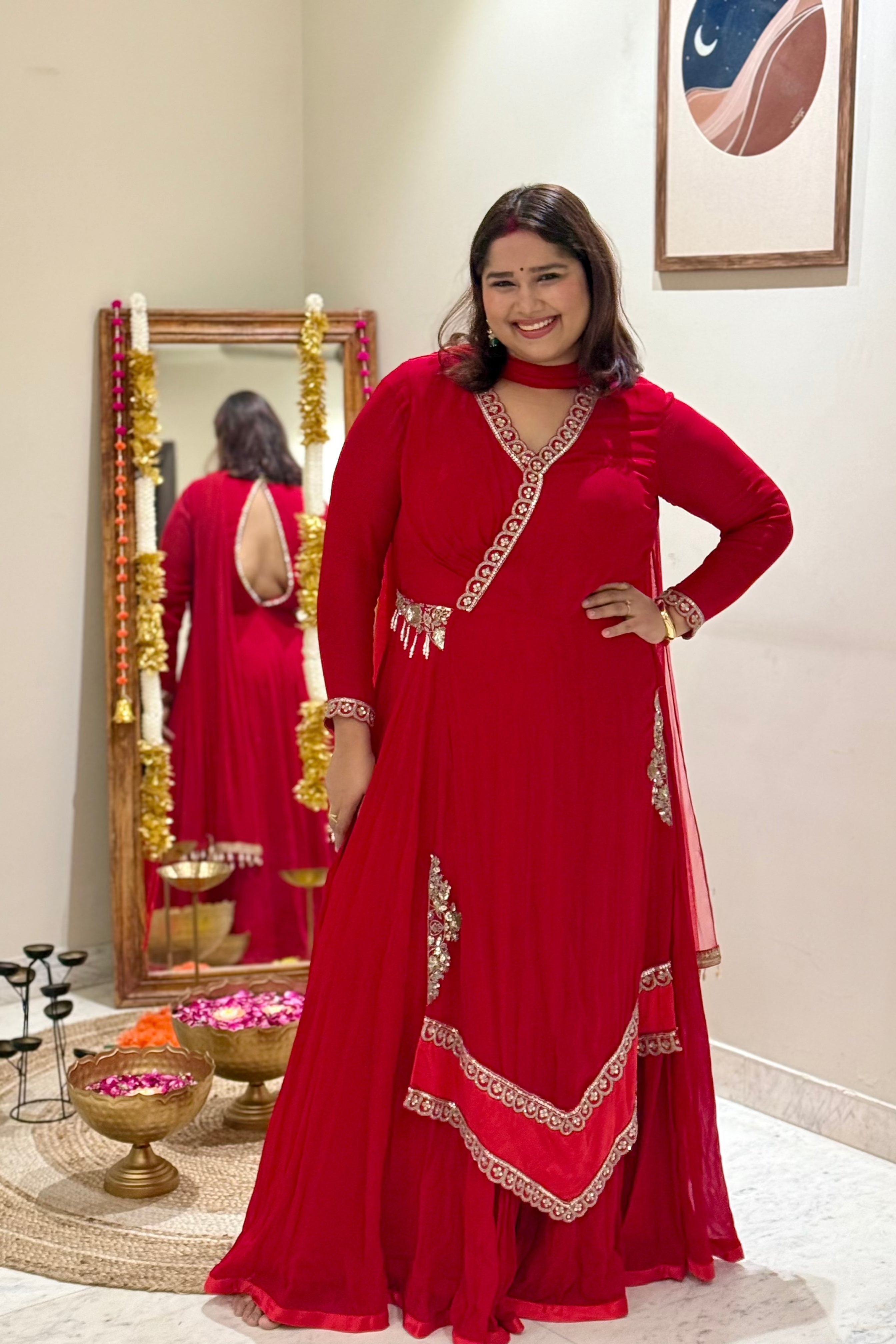 Diksha in Red Dress